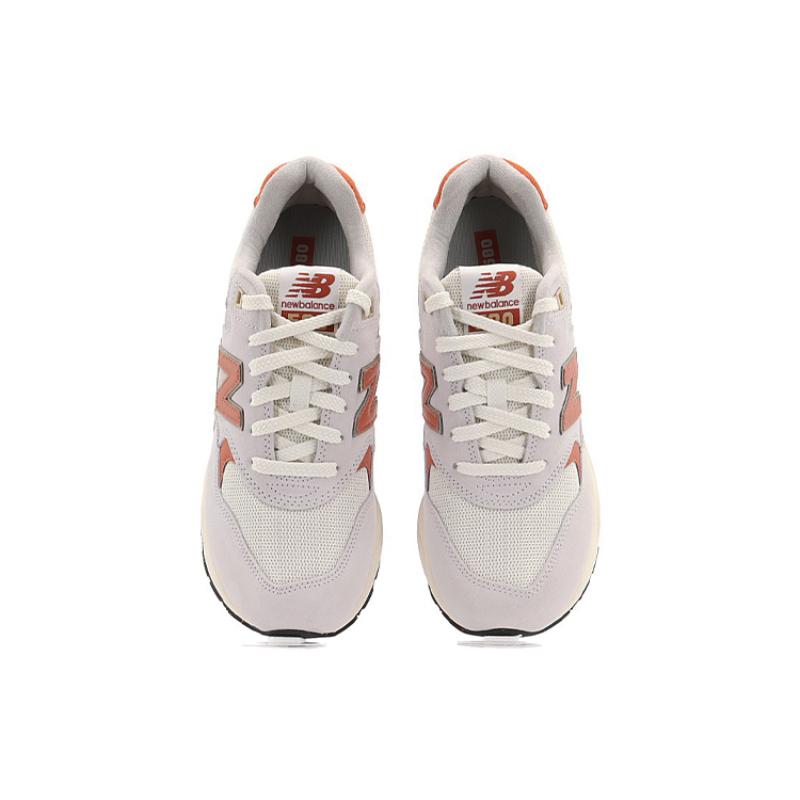New Balance NB 580 Durable Breathable Low-Top Casual Running Shoes Unisex Light Gray Sneakers CMT580CS(D width))