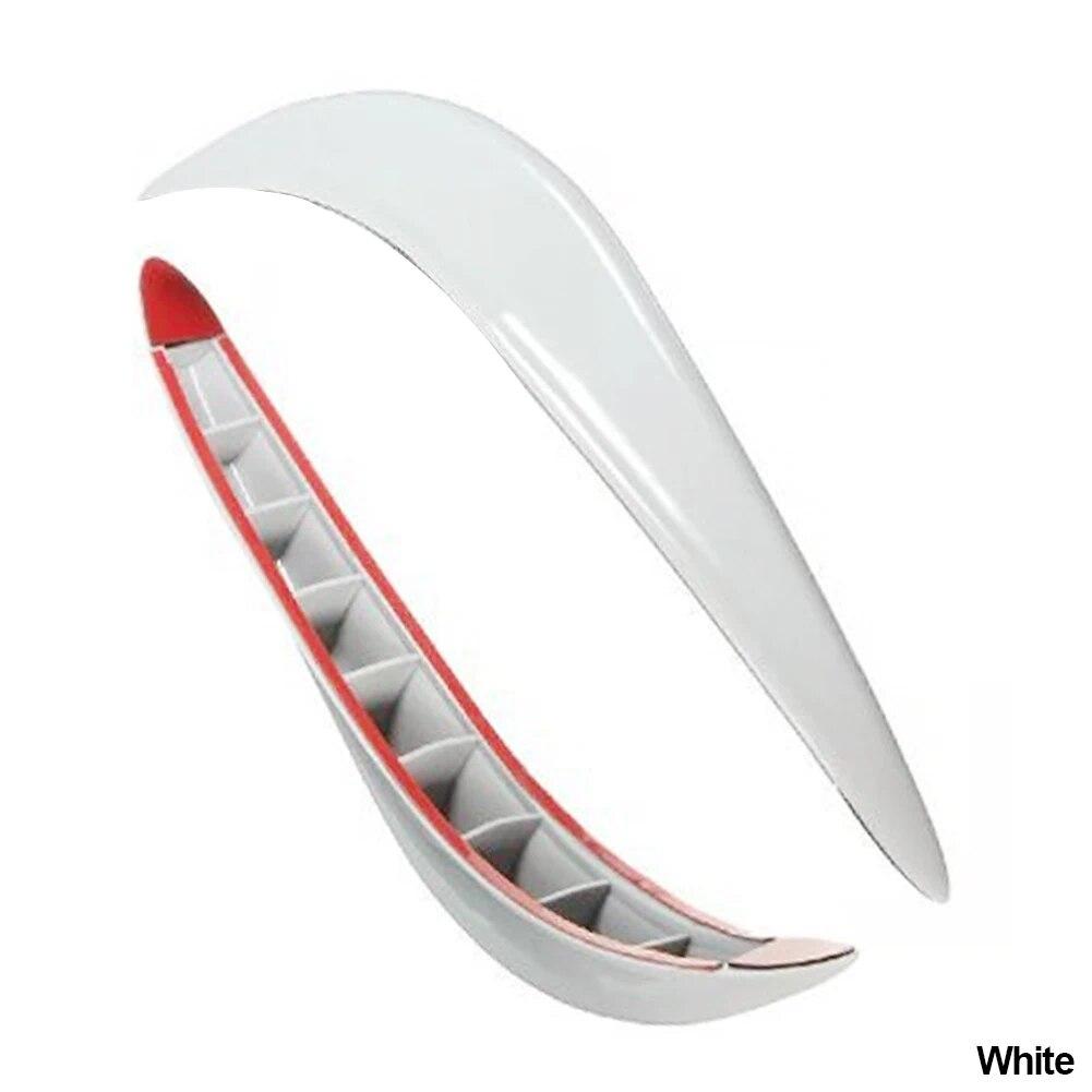 

2 шт., нашивка против царапин, передний и задний бампер автомобиля, угловая защита для губ, наклейка, защита от столкновений, аксессуары белый