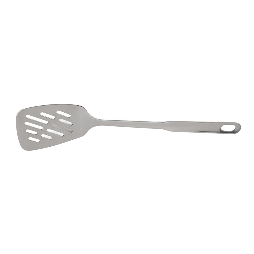 Cooking Spoon Rustproof Smoothly 304 Stainless Steel Spatula Skid Resistant Handle Cooking Spoon for Home Kitchen Steel
