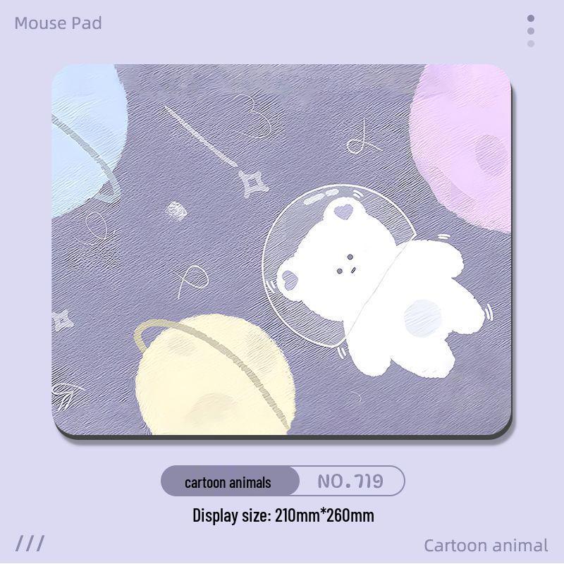 Cute Cartoon Mouse Pad with Hand Rest - Small & Thick for Desktop & Laptop