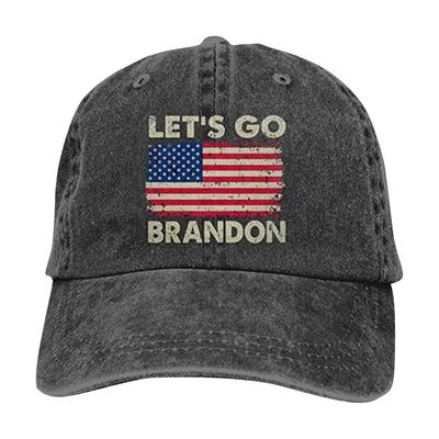 Unisex USA Wahl Let's  Brandon Buchstabenaufdruck Schirmmütze Sonnenhut Baseballkappe