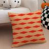 Retro Ornate Bohemian Style Geometric Pattern Cushion Cover Throw Pillow Cover Hidden Button Durable Polyester Chair Cushion