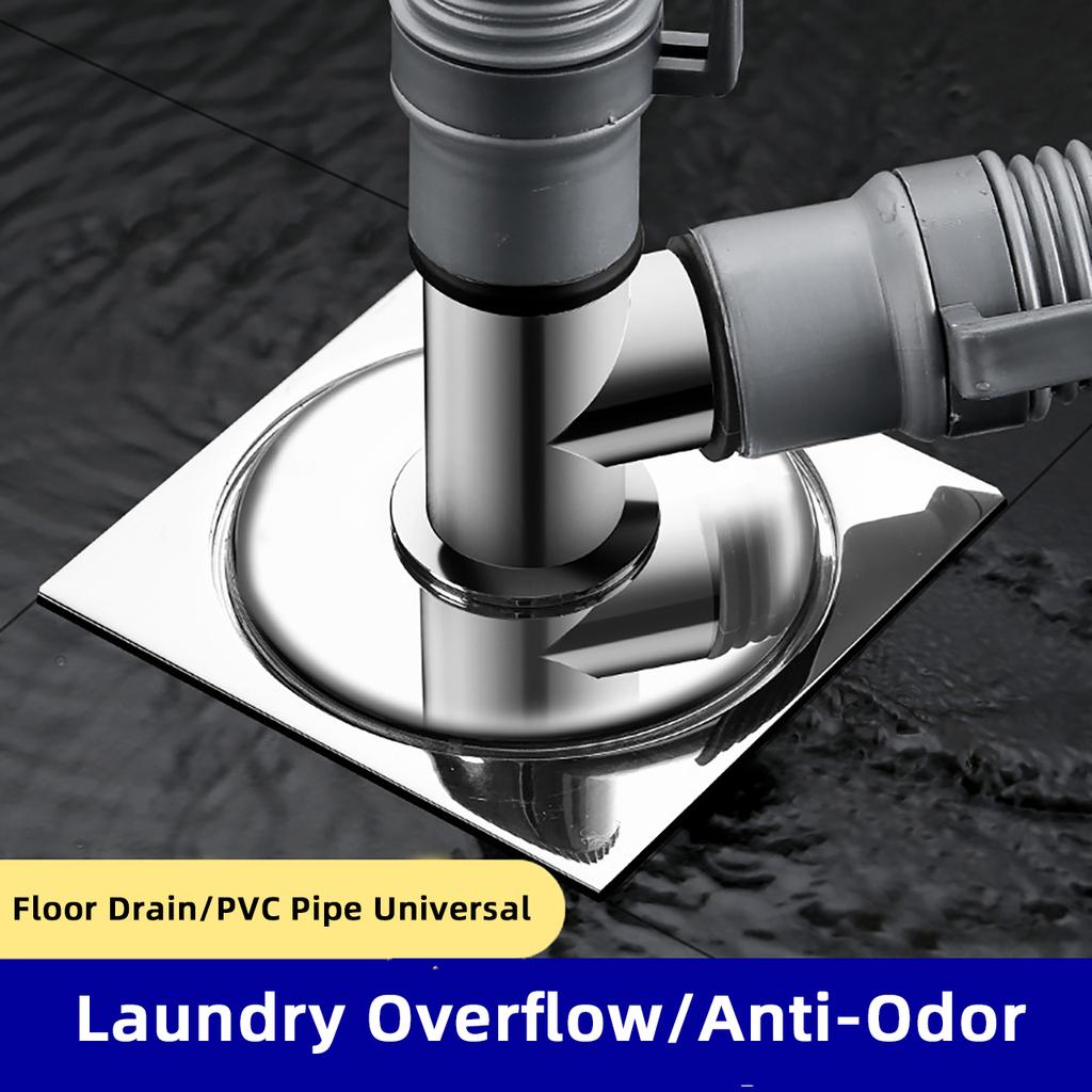 Anti-overflow Washing Machine Floor Drain Adapter Kitchen Bathroom Pipe Sewer Connector Deodorant Floor Drain Joint