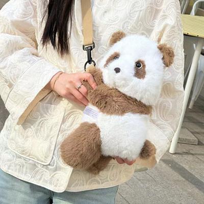 Cartoon Animal Panda Husky Bag Plush Toy Bear Fox Doll Girl Messenger Bag Ragdoll Doll