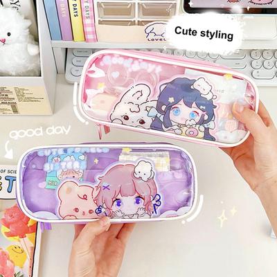 Kreatívne puzdro na pero Cartoon Girl Animal Waterproof Storage