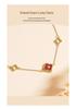 Tichiya Lucky Four-Leaf Clover S925 Sterling Silver Enamel Necklace for Women – Elegant and Versatile.