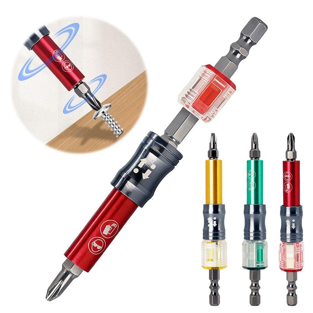 Dual-purpose Magnetic Screwdriver Bits Portable Connecting Rod Screws Woodworking Socket Wrench