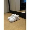 Sheepskin version~ Ann classic Velcro thick-soled heightening Velcro board shoes women's 2025 new casual little white shoes