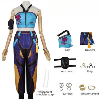 Anime Film Huntr/x Kpop Dämonenjäger Zoey Cosplay Kostüm Halloween Karnevalsparty Rollenspiel Uniform Requisite