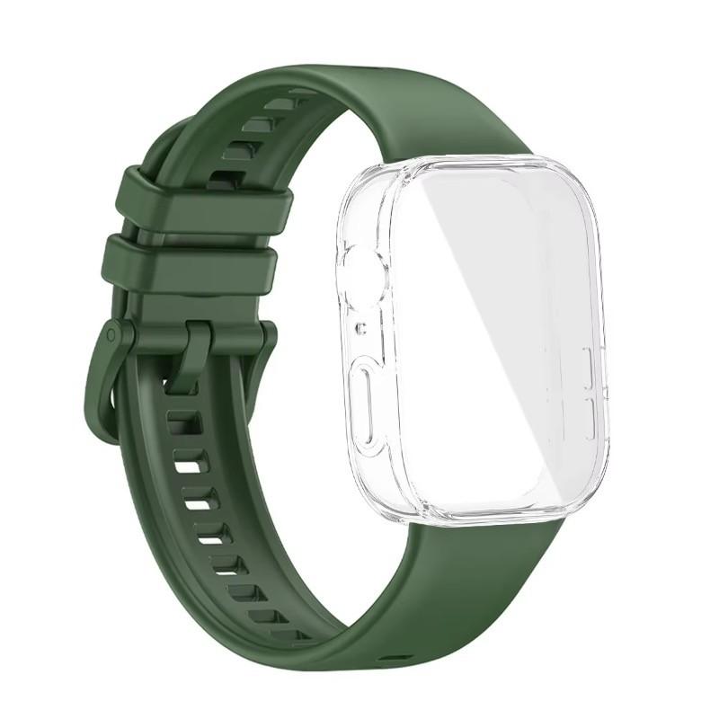 For Huawei Watch Fit 4 Fit 3 Strap Soft Silicone Sport Watchband and TPU Soft Shell Breathable