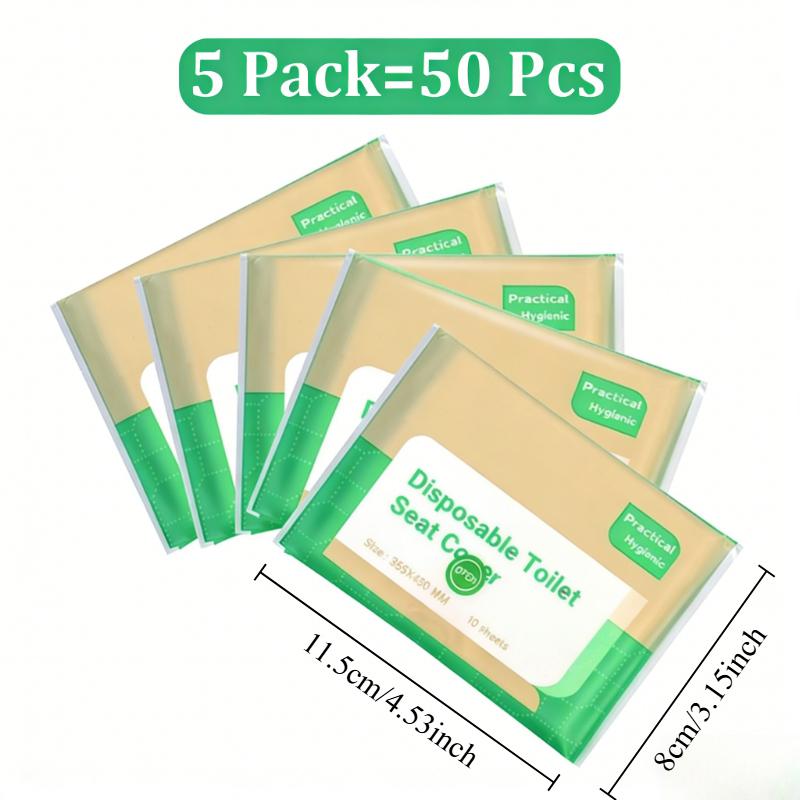 Travel Portable Disposable Toilet Seat Cover Water Soluble Degradable Waterproof Hotel Bathroom Toilet Mat Hygiene Supplies