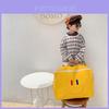 Stylish Large Capacity Korean Smiley Face Canvas Backpack For Kids Durable And Trendy Design