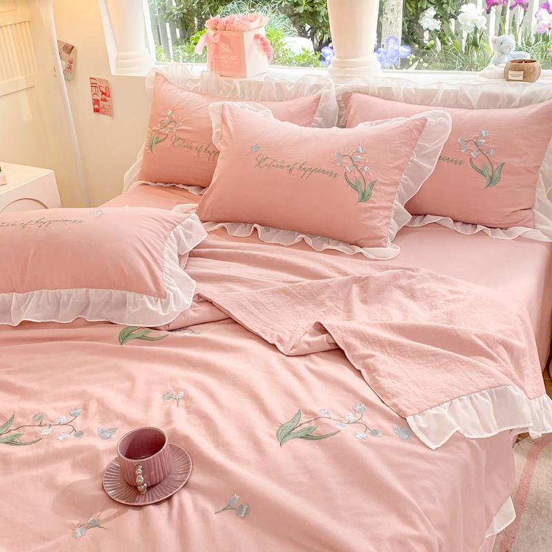 Summer Quilt 2024 New Skin Friendly And Comfortable Water Wash Cotton Summer Cool Quilt Air Conditioning Blanket Wind Chime