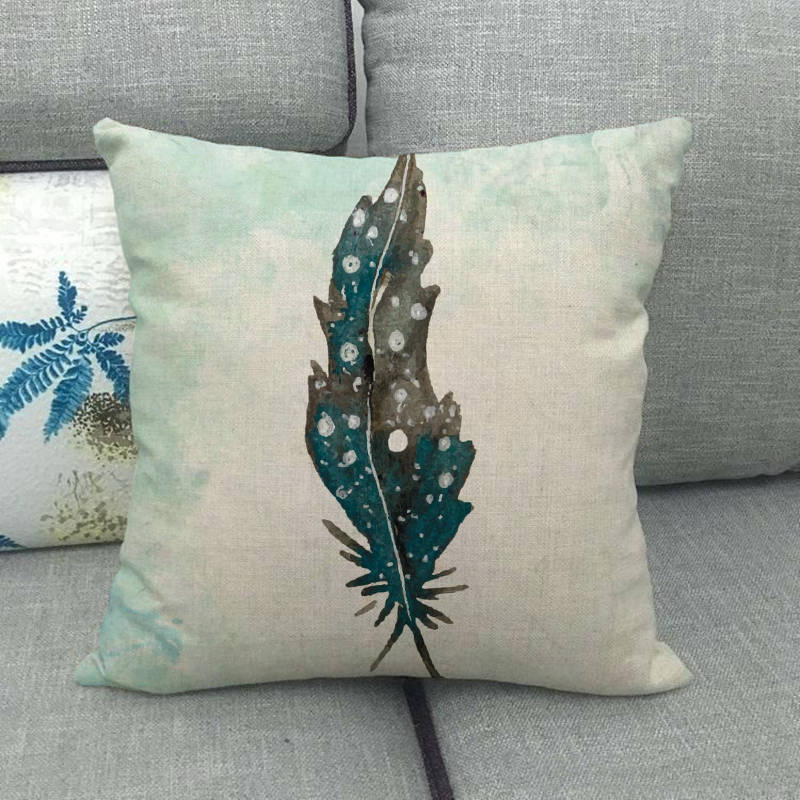 Feathered Bird A Cute Pet Digital Printing Short Plush Pillow Covers Decorative For Car Sofa Office Cushion Cover Home Goods