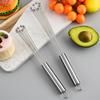 1Pc Stainless Steel Ball Whisk Set Kitchen Whisk Wire Egg Whisk for Cooking Blending Whisking Beating Stirring Egg Baking Tool
