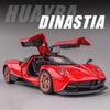 1/32 Pagani Zonda R Diecast Models Huayra Dinastia Alloy Toys Miniature Car Sound Light Pull Back Doors Openned Cars Child Gifts