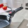 Detachable Pan Handle Heat Resistant Non-slip Pot Handle Universal Clip-On Pan Handle Replacement Handle for Pots Pans