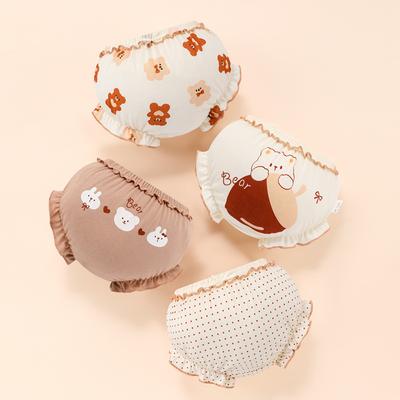 Baumwolle 1-3 jahre alten jungen und mädchen baby unterwäsche säuglinge und kleinkinder kinder cartoon brot hosen bowknot kinder unterwäsche