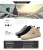 Men's Genuine Leather Hand-Stitched Mid-Top Octopus Driving Shoes - Large Size