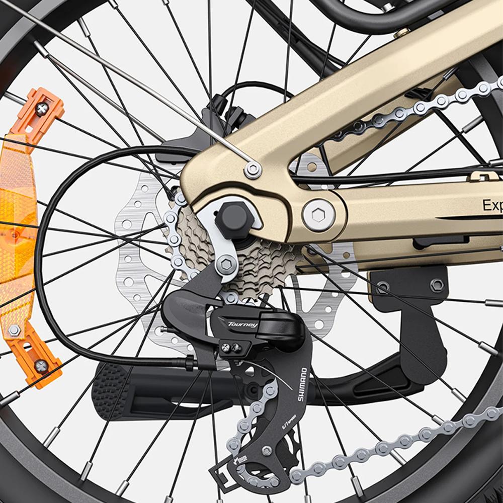 Engwe L20 3.0 Pro 20" Faltbares Elektrofahrrad 250W 48V15Ah Pedelec, Vollfederung, Tiefeinsteiger-Rahmen, Gepäckträger für Stadtpendler & Outdoor-Freizeit