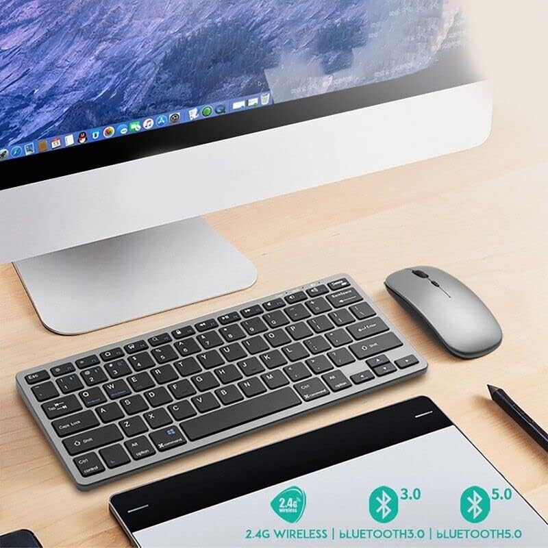 Stock Multi-devices Standard Rechargeable Dual Mode 2.4G Wireless BT 5.0 Ergonomic Office Set Keyboard and Mouse