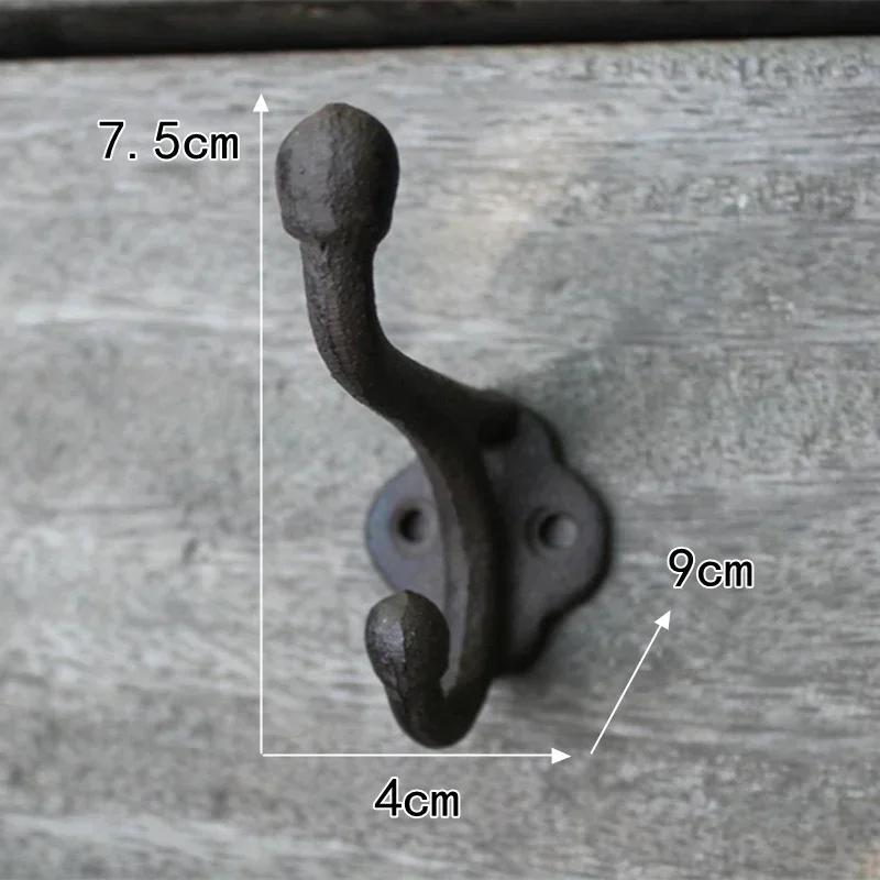 

Европейский Ретро Стиль Двойной Крючок Металлическое Железное Искусство Цвет Ржавчины Форма Бабочки Крючок Украшение Сад Двор Настенные Крючки