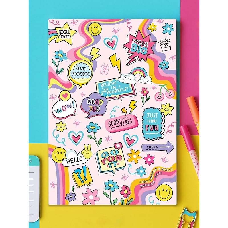 Doodle Daily 5 Minute Gratitude Journal - Positivity, Wellness & Mindfulness Journal For Teens & Adults - 90-Day Habit B