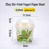 Handun Disposable Stir-fried Yogurt Paper Bowls with Lids