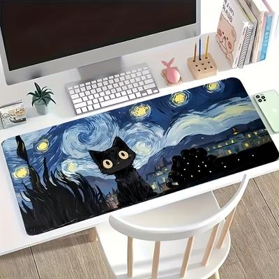 Computer Mouse Pad Gaming Accessories Large Mause Pad Sense of Science and Technology Printing  Keyboard Pad