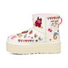UGG Klasické platformové boty Pop Sketch Dámské tenisky Bílé 1153065-WHT