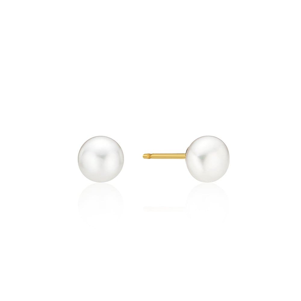 H Edition Silver (Y) Lovely Freshwater Pearl Earrings 6mm Hl6E53601Y9Xxx