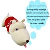 Car Deodorizing Bamboo Charcoal Dog Ornament - Black/Red Cartoon Design