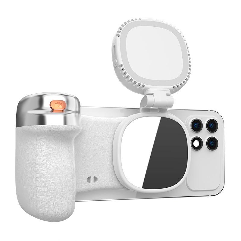 Mobile Phone Assistant: Portable Bluetooth Selfie Handle with Magnetic Fill Light