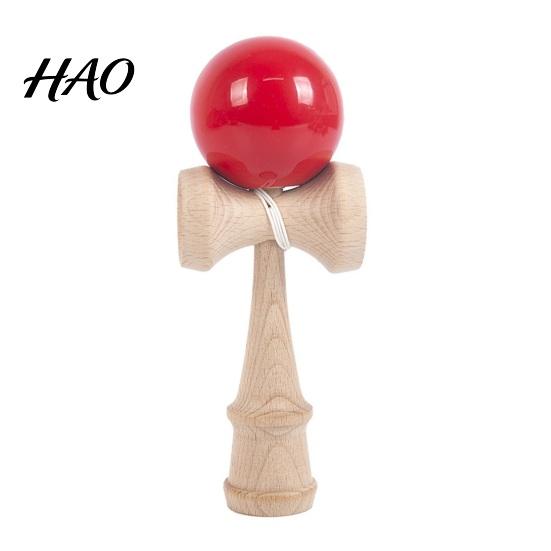 Street Performance Prop Solid Wood Kendama Ball Catch Toy, Professional Balance Durable Grip Classic Skill Fidget Toy for Focus Game, Hand Eye