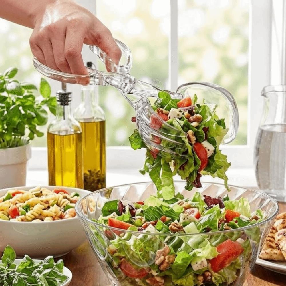 Plastic Salad Tongs Food-Grade Kitchen Clamp Multi-Purpose Food Clip  Wedding Feast