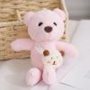 Adorable Plush Backpack Bear Keychain Cute Fluffy Stuffed Doll Pendant