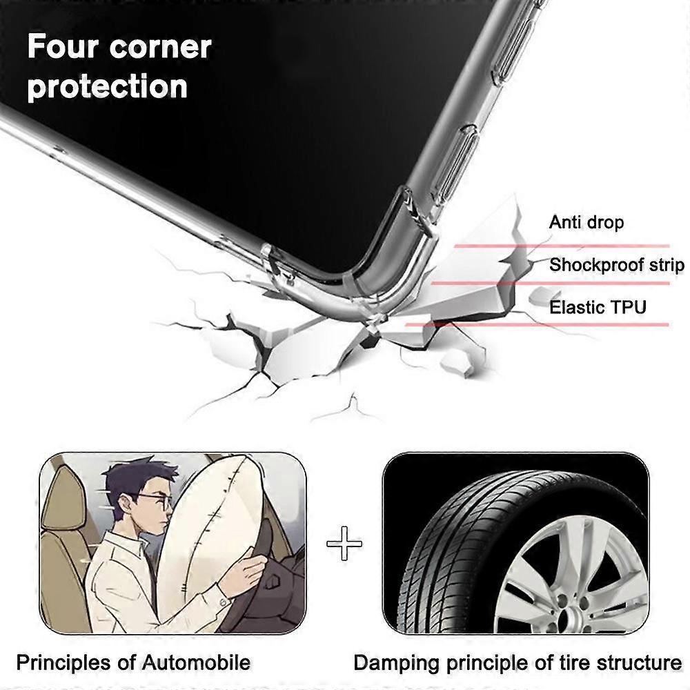 For Lenovo Pad Pro P12 Case Clear Cover TPU Silicone