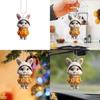 Cartoon Cute Rabbit Pattern Acrylic Pendant For Car Decoration Accessories
