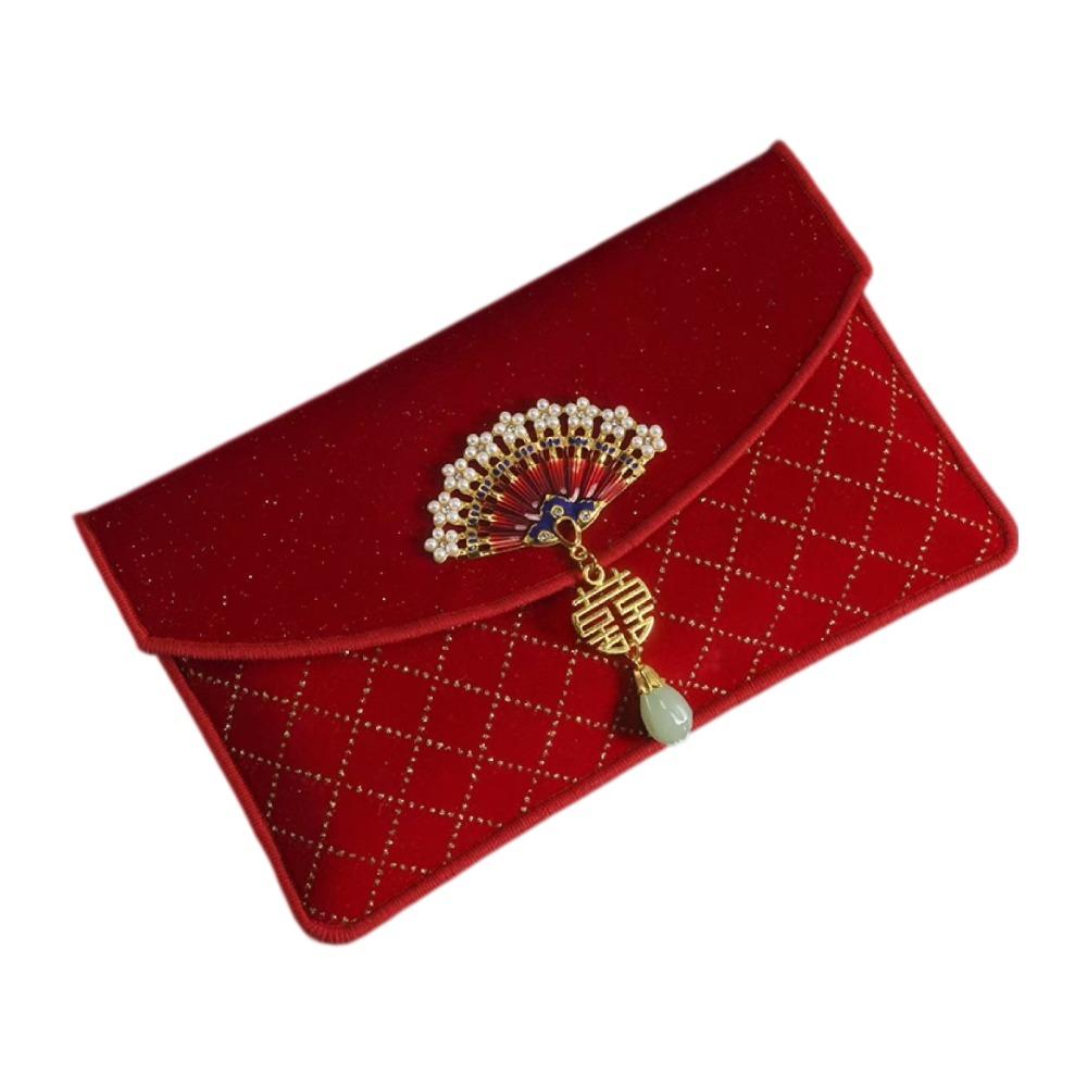 Chinese Style New Year Red Envelope Traditional Red Packet Hongbao Lucky Money Bag Party Gifts