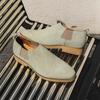Mens Cow Suede Chelsea Boots British Casual Leather Shoes Large Size Matte Ankle Boots Botas De Trabajo Hombre