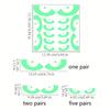 8 Pairs of Luminous Halloween Eye Window Stickers Removable Fluorescent Window Decoration Halloween Staircase Stickers