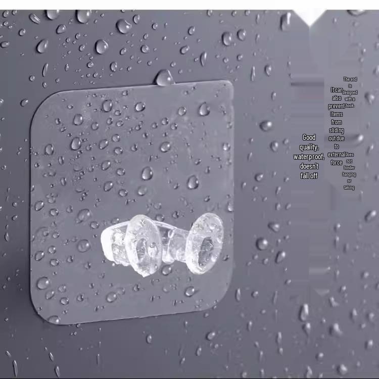 No-Drill Adhesive Hook for Cables and Plugs - Strong and Secure Storage Solution