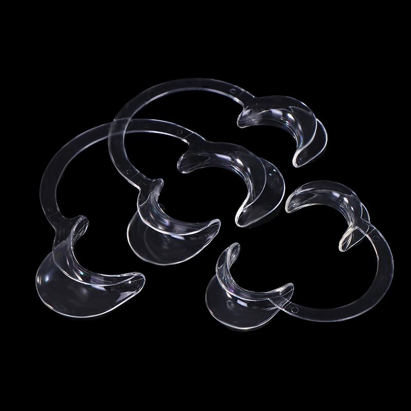 5Pcs Transparent Dental C-Shape Plastic Cheek Retractor Lip Mouth Opener Intraoral Dentist Orthodontic Tool For Tooth Whitening