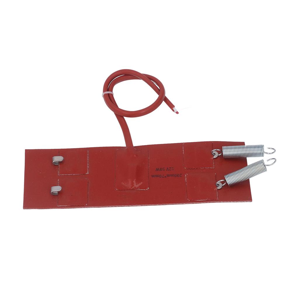 Engine Oil Silicone Heater Pad Flame Retardant Universal Waterproof Great Insulation Oil Pan Heater Pad 50W DC12V