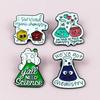 Cute Atom Cartoon Brooch: Drip Oil Alloy Badge for Student Backpacks, Jewelry, and Accessories