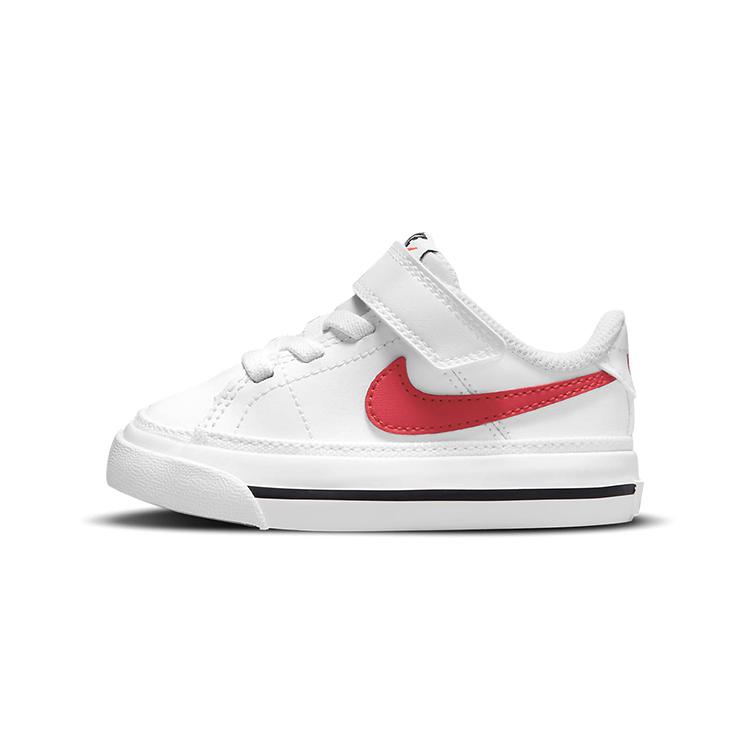 New Nike Court Legacy White University Red TD DA5382-105