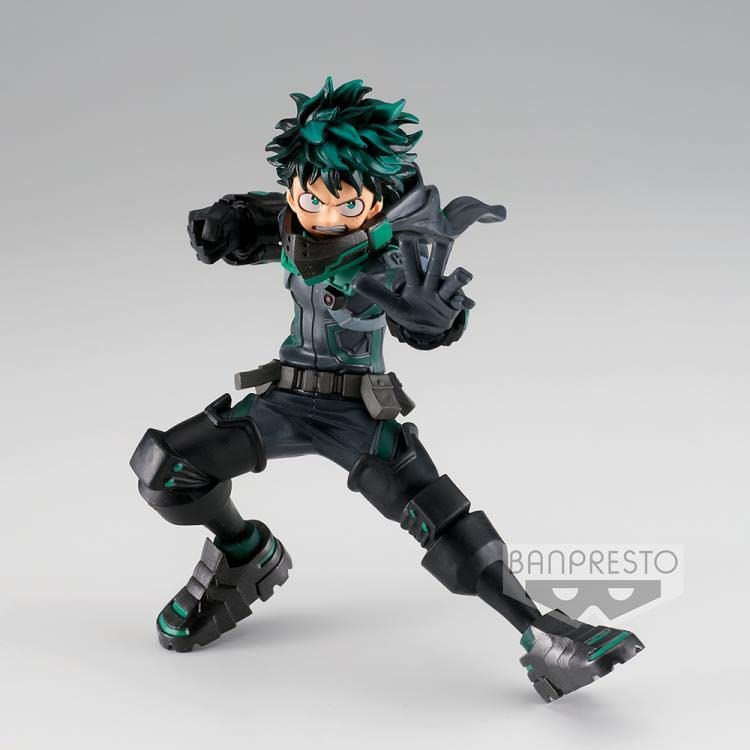 BANPRESTO My Hero Academia Izuku Midoriya - Amazing Heroes WHM Black, 15 cm