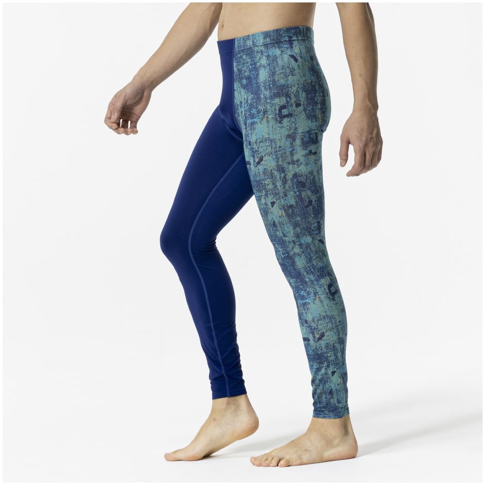 Mizuno Graphic Long Size Pastel Navy Baseball/Softball Fleece-Lined Tights, Small,