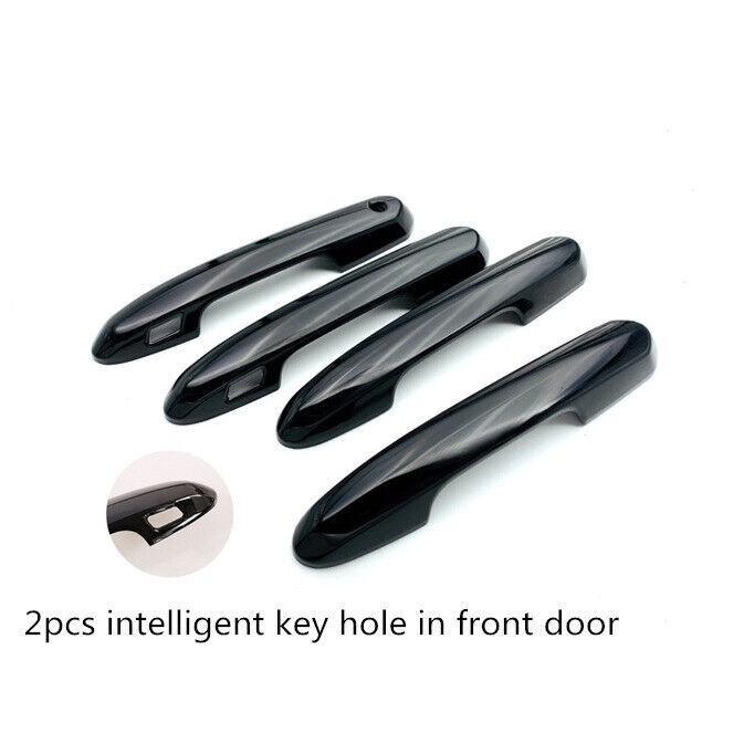 For Toyota RAV4 2019-2024 Bright Black ABS Car Front Door Handles Cover Trim 4*