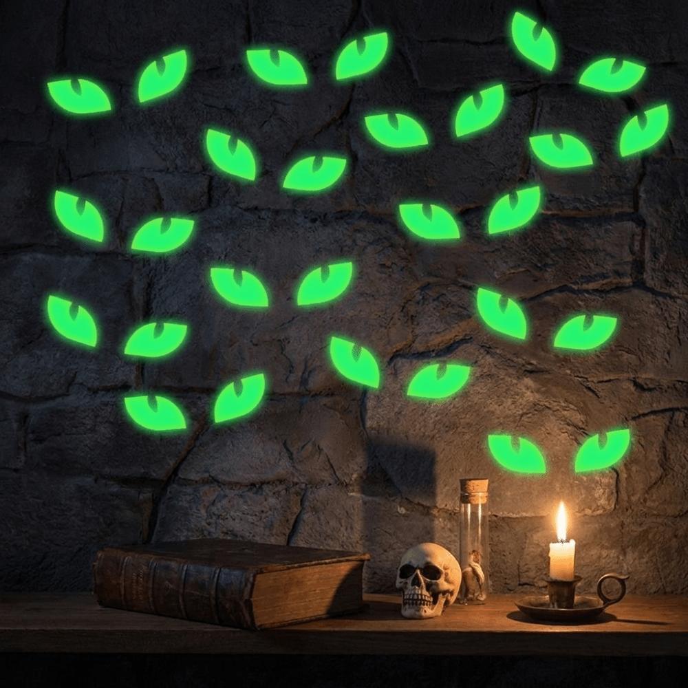 PVC Glow In The Dark Stickers Non-Damaging Window Stickers Wall Decals  Halloween Party